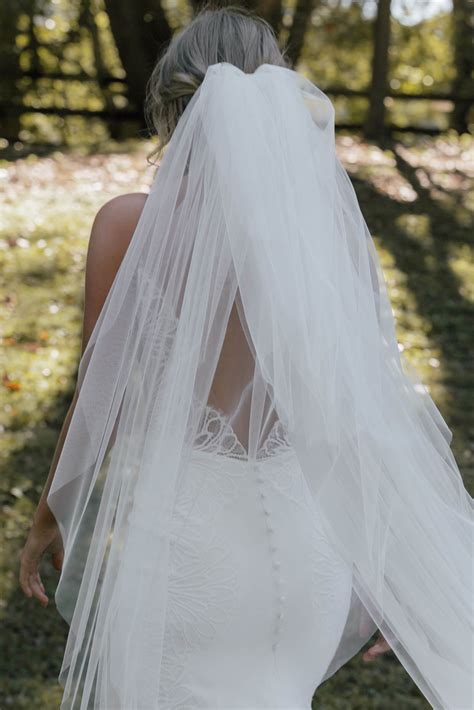 Posey Long Veil Wedding Veils Grace Loves Lace