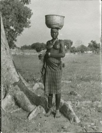 Mandari Woman Carrying Basket On Head 1998 97 127 2 From The Southern