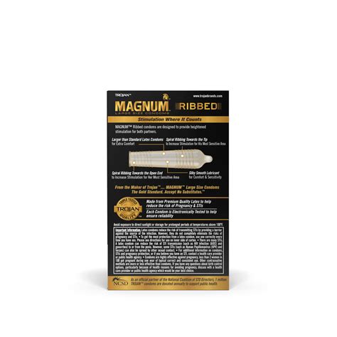 Magnum™ Ribbed Condoms | Large Textured Condoms | Trojan™