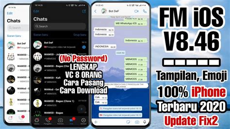 Cara Merubah Tampilan WhatsApp ANDROID Menjadi IPhone Terbaru 2020 FM