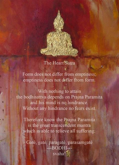 Poster The Heart Sutra 12 X 16 Buddha By Barabajagalarts On Etsy