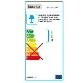 Ideal Lux MOONLIGHT PL15 082790 G9 LED plafón clásico