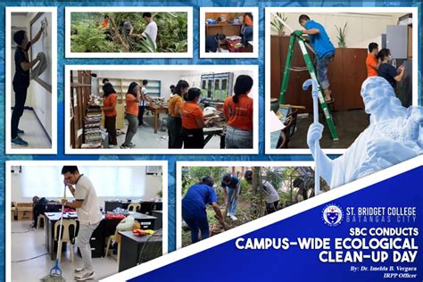 SBC conducts Campus-Wide Ecological Clean-up Day - St. Bridget College Batangas