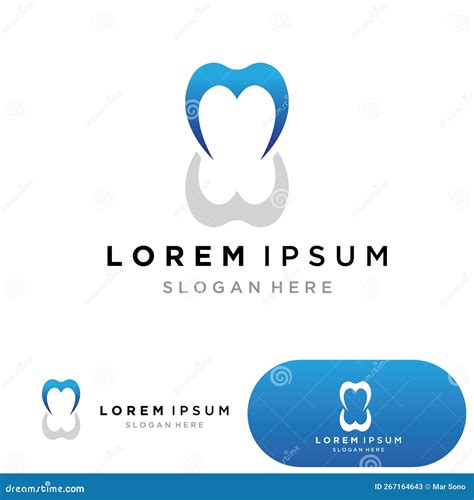 Dental Logo Design Vector Template Creative Dentist Logo Stock Vector