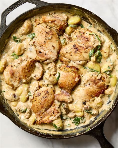 One Pan Creamy Chicken And Gnocchi Recipe So Easy The Kitchn