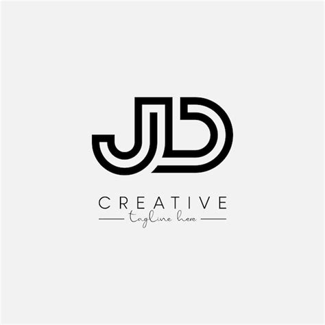 Premium Vector Abstract Unique Letter JD DJ Initial Based Stylish