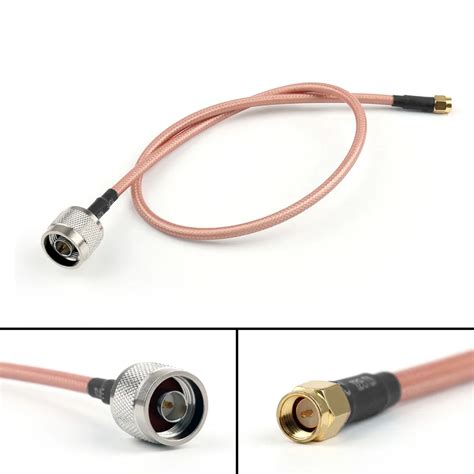 Areyourshop Rg Cable N Male Jack Plug To Sma Male Adapter Connector