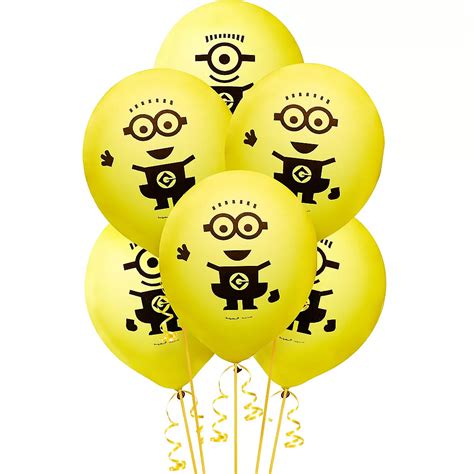 Minions Balloons 6ct Party City