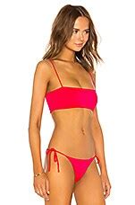 Bond Eye X Revolve Brigitte Bandeau Bikini Top In Neon Pink Revolve