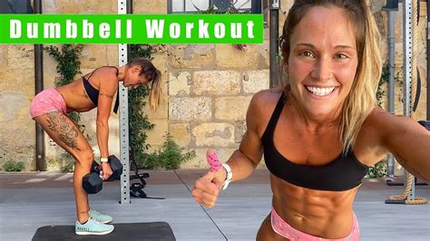 Dumbbell Workout Full Body Tabata Cynthia Balout Youtube