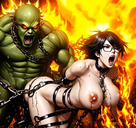 Rule 34 Ai Generated Bayonetta Bondage Demon Fire Hell Huge Breasts