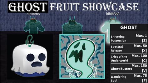 NEW GHOST FRUIT SHOWCASE Blox Fruits Revive Ghost Fruit YouTube