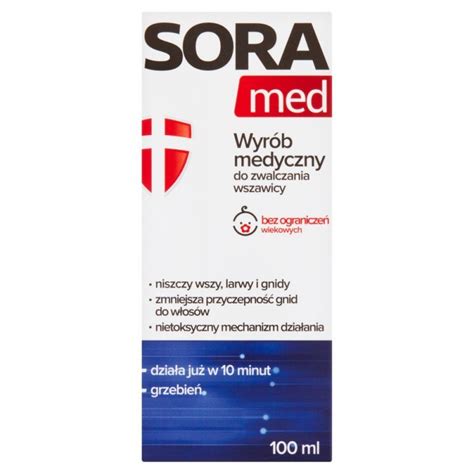 Sora med Wyrób medyczny do zwalczania wszawicy 100 ml Wszawica