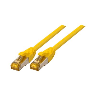 Cordon RJ45 Ultra Flex Cat 6A S FTP LSOH TPE Jaune 1m