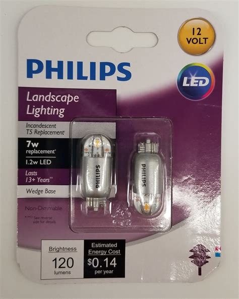 Phillips Led Watt Volt T Landscape Tubular Light Bulb Clear