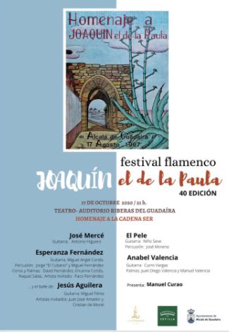 Venta De Entradas Festival Flamenco Joaqu N De La Paula Edici N