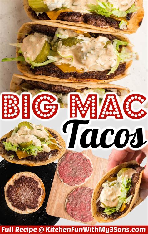 Big Mac Tacos Aka Smash Burger Tacos Everything You Love In A Big Mac Turned Into A Taco Artofit