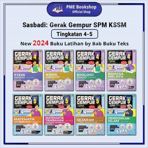 Pme Bookshop Sasbadi Gerak Gempur Spm Kssm Semakan Tingkatan