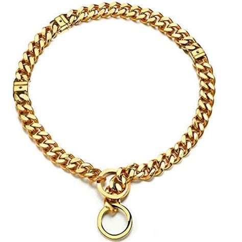 Adjustable 18K Gold Dog Collar