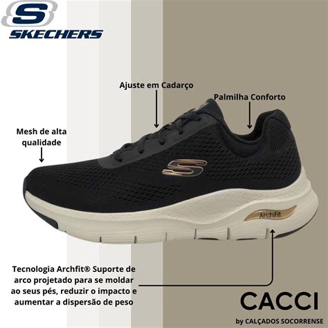 Tenis Feminino Running Skechers Arch Fit Cacci Cal Ados