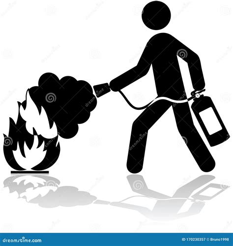 Extinguishing Fire Icon Stock Vector Illustration Of Alert 170230357