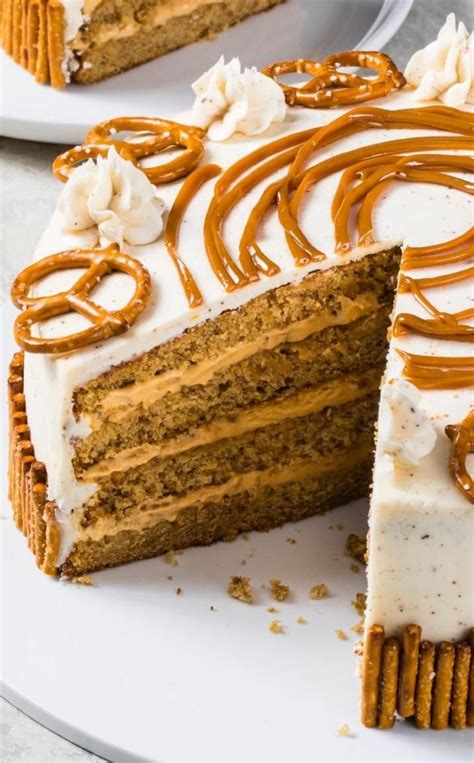 Salted Caramel Pretzel Cake | America's Test Kitchen Recipe | Recipe ...