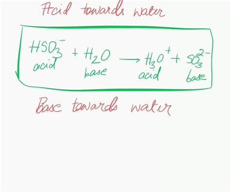 SOLVED: (a) The hydrogen sulfite ion (HSO3-) is amphiprotic. Write ...