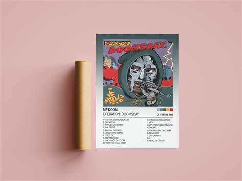 MF Doom Operation Doomsday Album Poster, MF Doom Poster, MF Doom Print ...