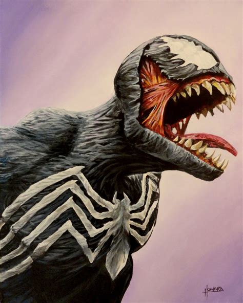 VENOM Spider-man Art Print Reproduction 10 X 12.5 Signed by Artist - Etsy