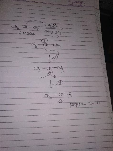 How Will You Convert I Propene To Propan 1 Ol Ii Ethanal To