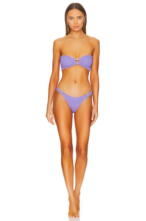 Hunza G Nicole Bikini Set In Lilac Silver REVOLVE