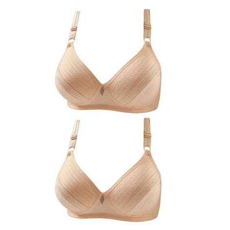 2 Pack Bras For Women Deep V No Underwire Smooth Wireless Bralettes Comfort Seamless Plunge Bra