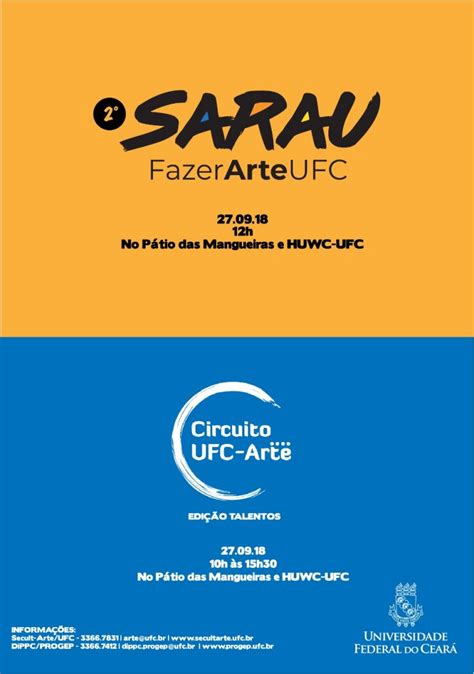 Circuito Ufc Arte E Sarau Fazerarte Ufc Levam Programa O Art Stico