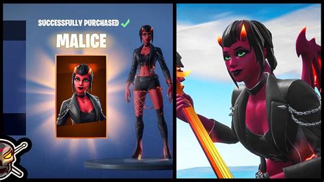 New Malice Skin And Burning Axe In Fortnite Youtube