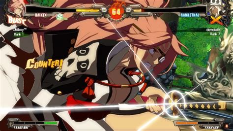 Guilty Gear Xrd Rev 2 Baiken Vs Ramlethal Ranked Match Youtube