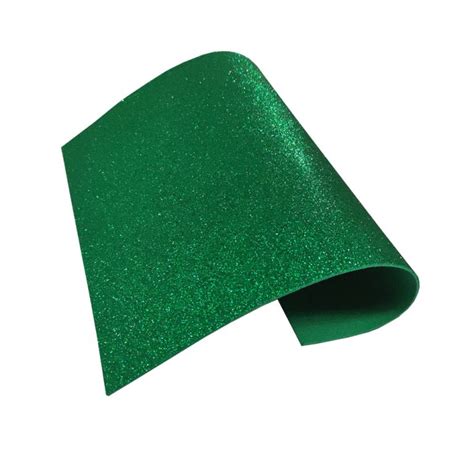 Hoja De Foamy Con Diamantina Barrilito Fcg Verde Bandera Tama O