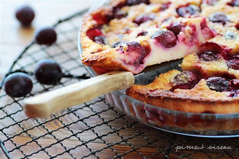 Clafoutis Aux Quetsches Piment Oiseau