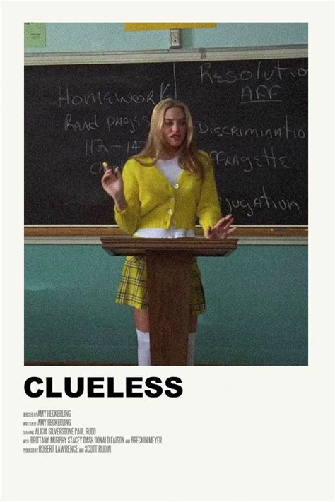 Clueless Poster Pôsteres De Cinema Minimalistas Posters De Filmes