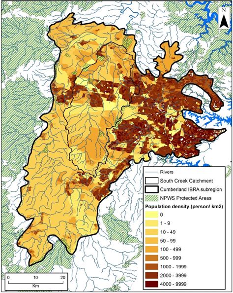 Population Density Within The Study Area In Western Sydney These Data