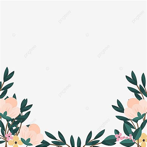 Flowers Floral Border Vector Hd PNG Images Flower Border Flower