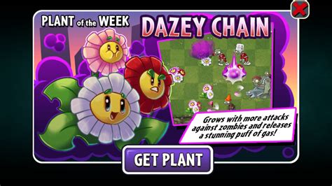 Plants Vs Zombies Epic Quest Seedium Plant Showcase Dazey Chain