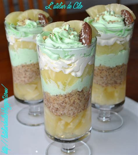 L Atelier De Cilo Trifle Ananas Granola Coco Chantilly Mojito