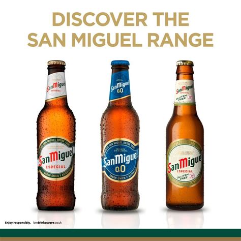 San Miguel Premium Lager Beer Bottles Ocado