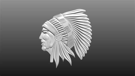 Stl File Indian Face Sculpture 🗿・3d Printer Design To Download・cults