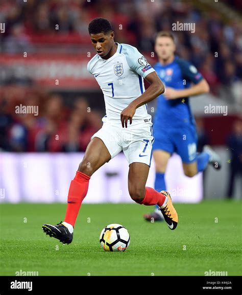 MARCUS RASHFORD OF ENGLAND ENGLAND V SLOVAKIA WEMBLEY STADIUM LONDON ...