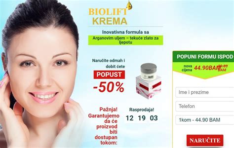 Kako se koristi BIOLIFT gdje kupiti mišljenje o kreme protiv bora u