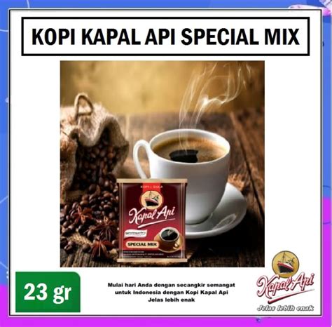 Kopi Kapal Api Special Mix Renteng Gram Bubuk Kopi Hitam Gula