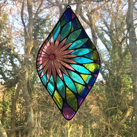 Stained Glass Mosaic Droplet Siobhan Allen