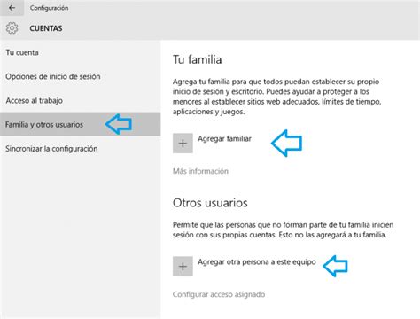 Cómo añadir nuevos usuarios en Windows 10