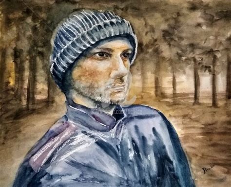 Practica De Retrato Con Gorro Pintura Por Benilde Artmajeur